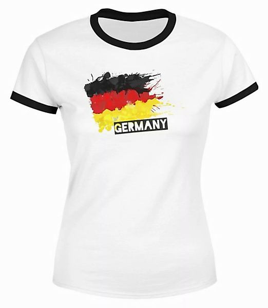 MoonWorks Print-Shirt Damen WM-Shirt Deutschland Fußball EM 2024 Fußballeur günstig online kaufen