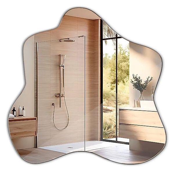 Tulup Wandspiegel Amorpher Spiegel 58x57,5 cm Horizontaler Spiegel Schlafzi günstig online kaufen
