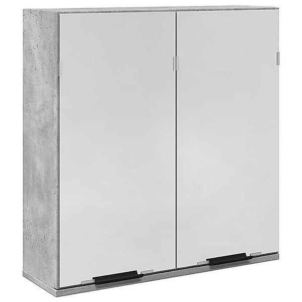 vidaXL Badezimmerspiegelschrank Bad-Spiegelschrank Betongrau 64x20x66,5 cm günstig online kaufen