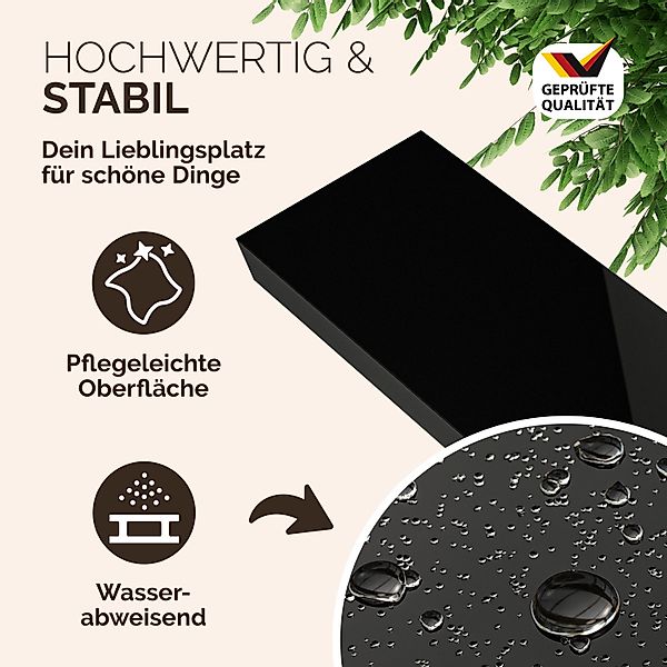 Casaria Wandregal, Schwarz Hängeregal mit Halterung günstig online kaufen
