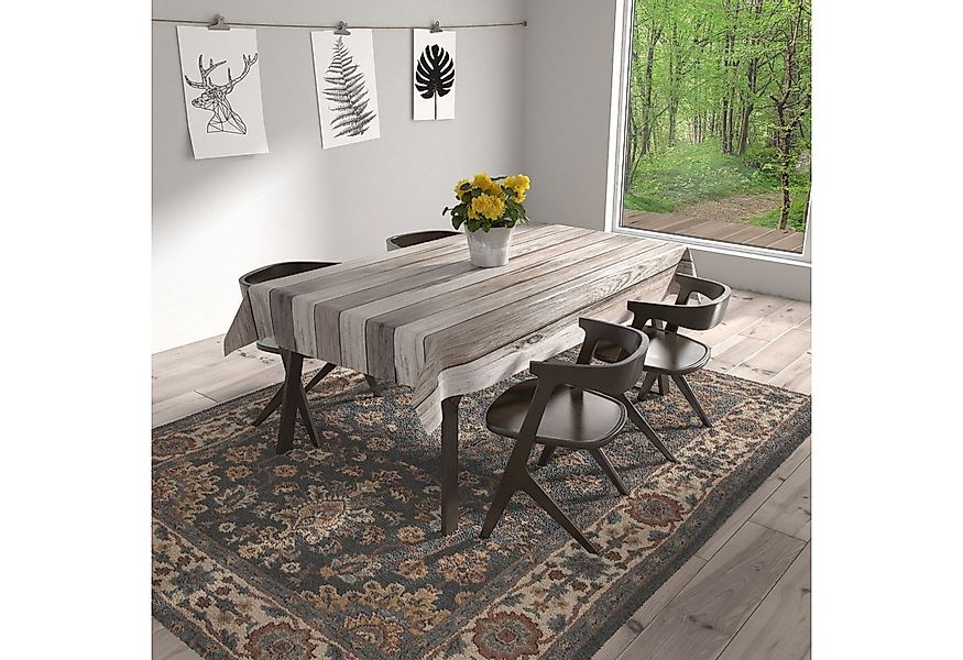 Beautex Tischdecke Wachstuchtischdecke glatt Holz beige abwischbar Garten T günstig online kaufen