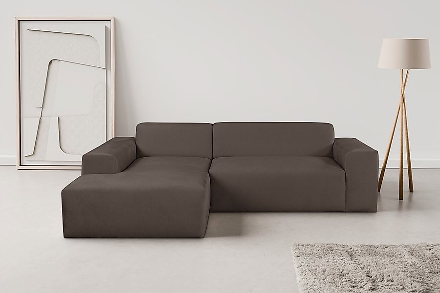 OTTO home Ecksofa "Zeus-L modern & zeitlos, Breite 253 cm, bequemes Sofa" C günstig online kaufen