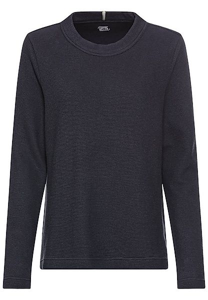 camel active Sweatshirt Langarm Sweatshirt mit Waffelmuster günstig online kaufen