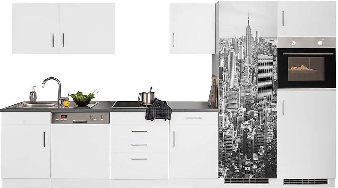 KOCHSTATION Küchenzeile "KS-Paris – Küchen mit einzigartigen Fotomotiven au günstig online kaufen