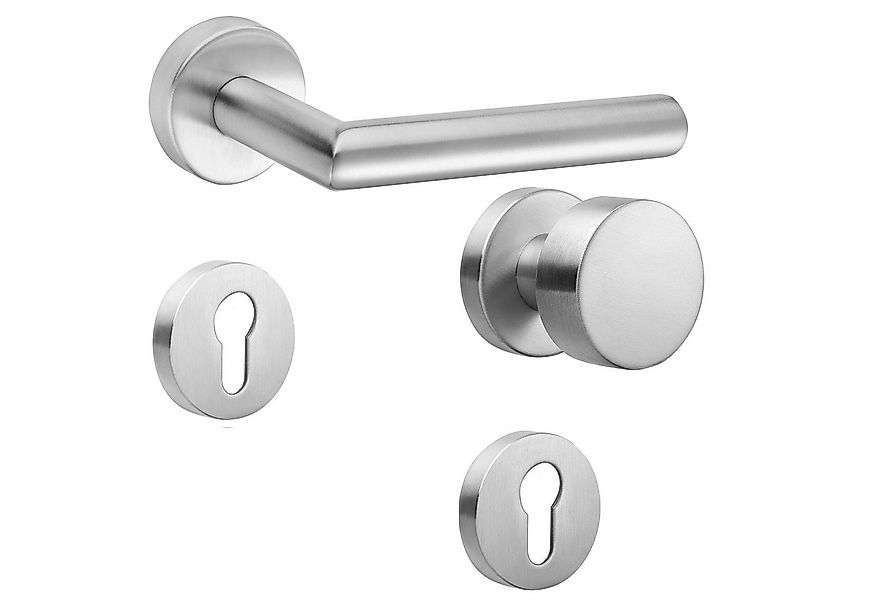 Türbeschläge24 Drückergarnitur New Orleans, Klasse 3, Hochhaltefeder, festd günstig online kaufen