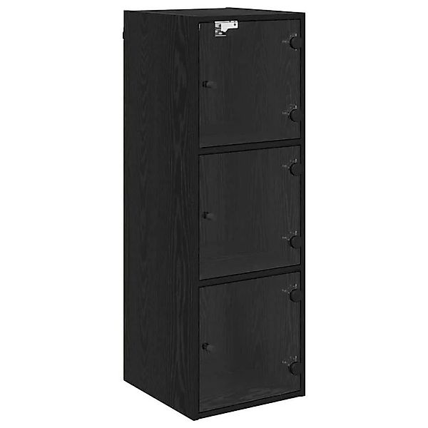 vidaXL Wandschrank Schwarz Eichen-Optik 35 x 37 x 102 cm Holzwerkstoff 8829 günstig online kaufen