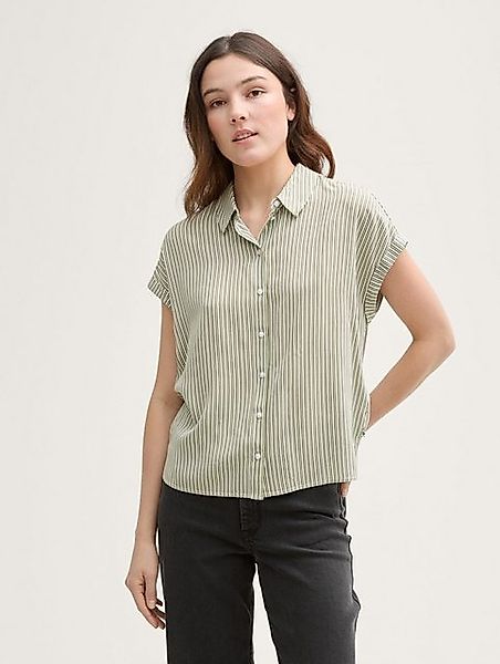 TOM TAILOR Denim Kurzarmbluse Bluse aus Viskose günstig online kaufen