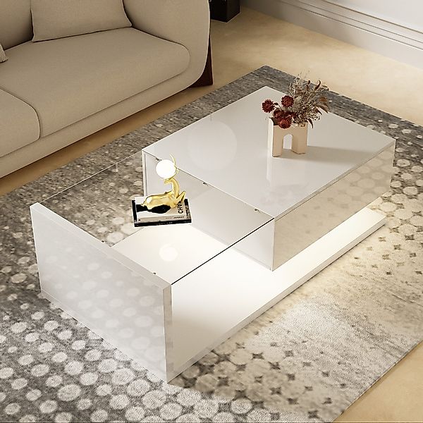 MODFU Couchtisch Beistelltische (Wohnzimmertisch, 1-St., 105*55*32,5cm), günstig online kaufen