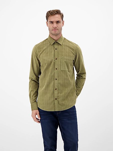 LERROS Karohemd "Kariertes Cordhemd - robuste Struktur für jeden Tag" günstig online kaufen