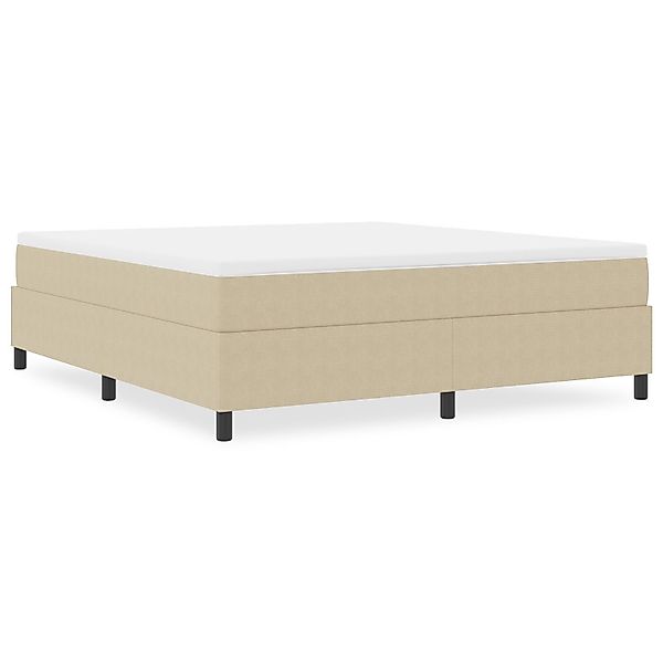 vidaXL Bett Boxspringbett Hellgrün Grau Cordstoff günstig online kaufen