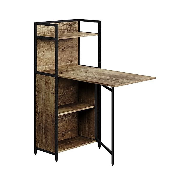 Vicco Esstisch Savio, Eiche rustikal, 57 x 30 cm mit klappbarer Tischplatte günstig online kaufen