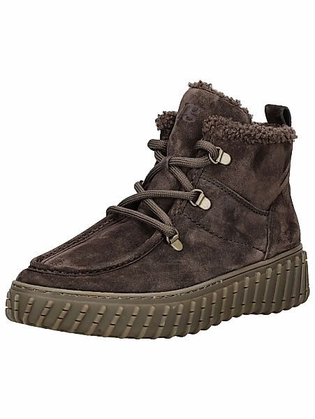 Paul Green Schnürstiefelette "Paul Green Stiefelette Veloursleder" günstig online kaufen