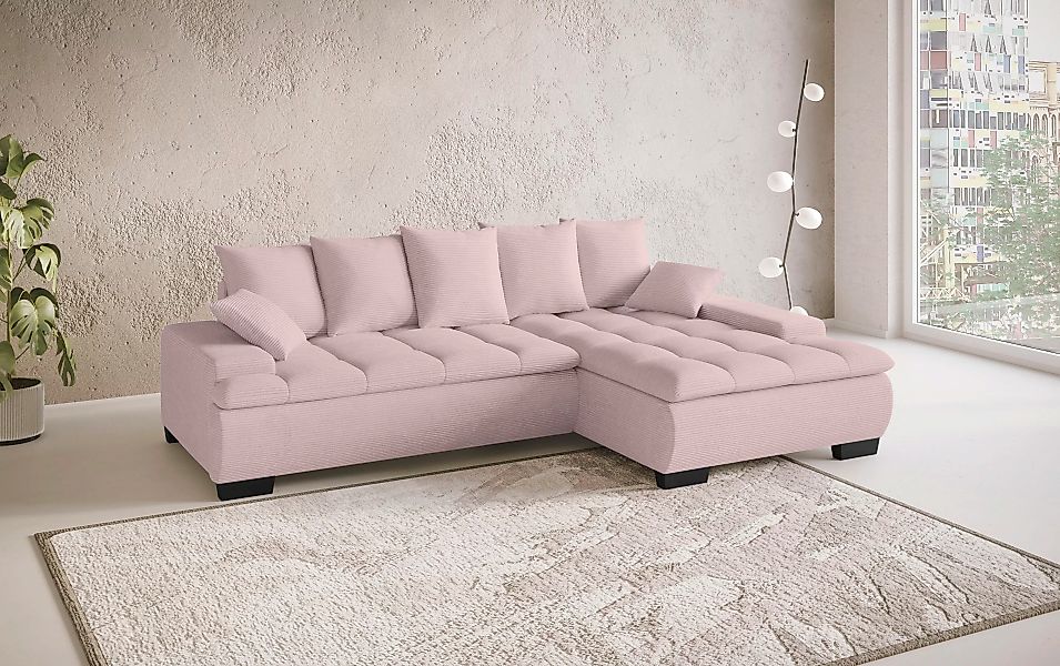 INOSIGN Ecksofa »Haiti II, L-Form«, wahlweise mit Schlaffunktion/Bettkasten günstig online kaufen