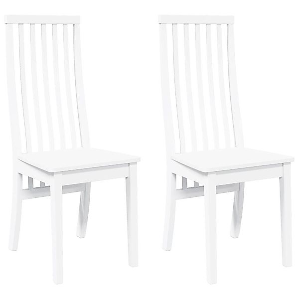 vidaXL Esszimmerstuhl Esszimmerstühle 2 Stk. Weiß günstig online kaufen