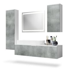 Vladon Badmöbel-Set Beach, (Badezimmer-Set mit 2 günstig online kaufen