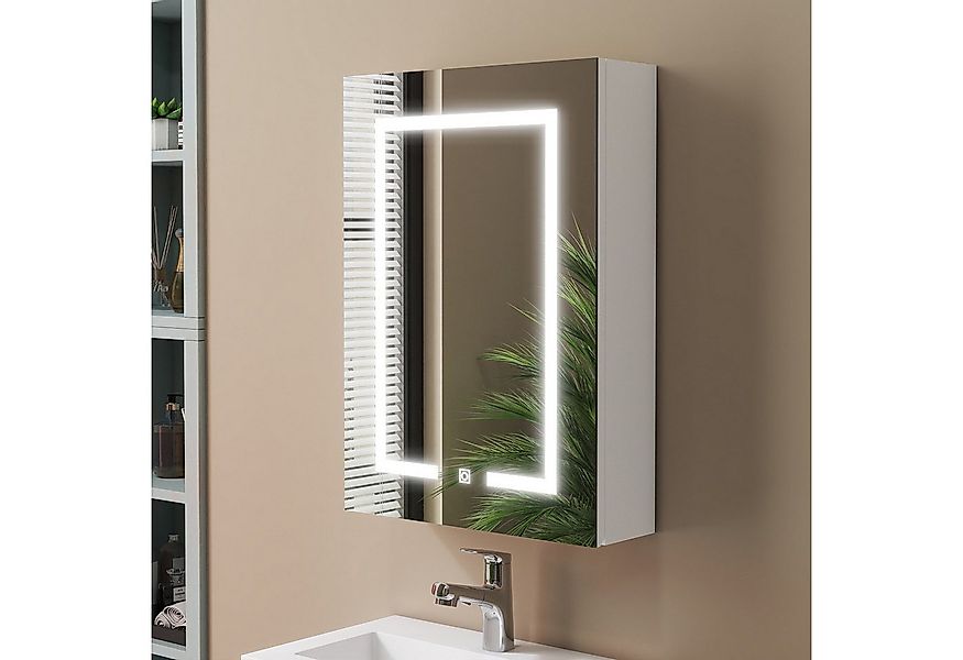 duschspa Spiegelschrank LED Badschrank mit Steckdose drei Lichtfarbe dimmba günstig online kaufen
