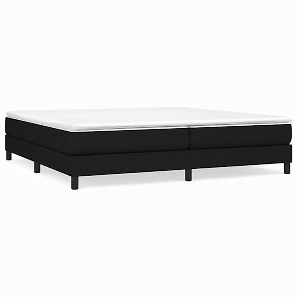 furnicato Bett Boxspringbett mit Matratze Schwarz 200x200 cm Stoff (1-tlg) günstig online kaufen