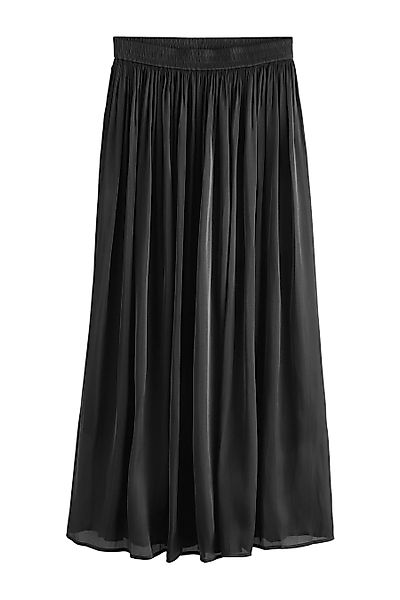 Next Maxirock Fließender Maxi-Faltenrock in Metallic günstig online kaufen