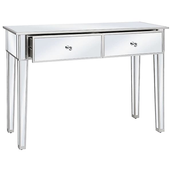 vidaXL Verspiegelter Konsolentisch aus MDF und Glas 106,5x38x76,5 cm günstig online kaufen