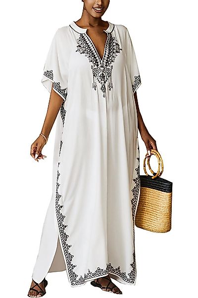 RWEUOQ Strandkleid Damen Langes Shirt Kleid, günstig online kaufen