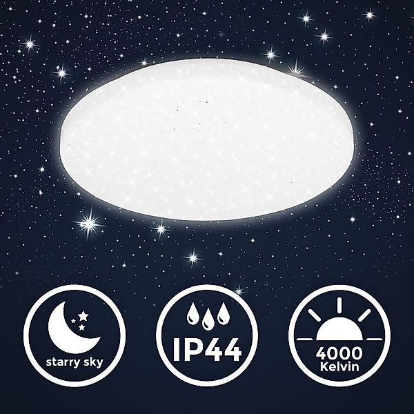 B.K.Licht Deckenleuchte LED Badezimmer Deckenlampe IP44 günstig online kaufen