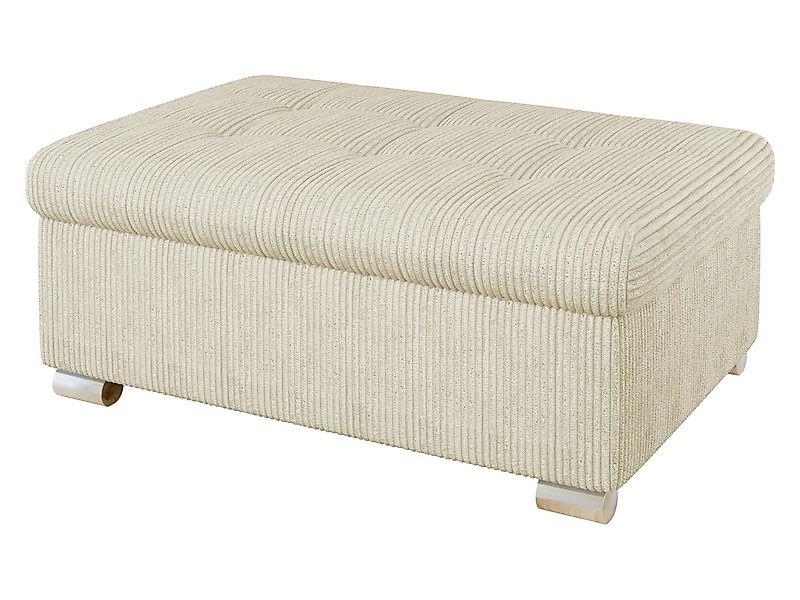 MIRJAN24 Polsterhocker Niko Groß, Silber Füße, 96x70x41 cm günstig online kaufen