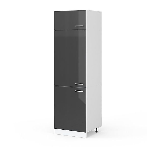 Vicco Kühlumbauschrank R-Line, Anthrazit Hochglanz/Weiß, 60 günstig online kaufen