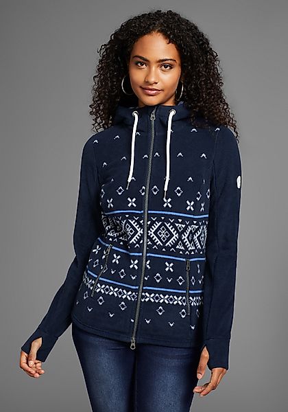 KangaROOS Fleecejacke mit Norweger Muster günstig online kaufen