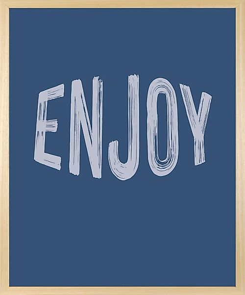 s.Oliver Bild mit Rahmen "Enjoy", Modern-Schriftzug-Schriftzüge-Motivations günstig online kaufen
