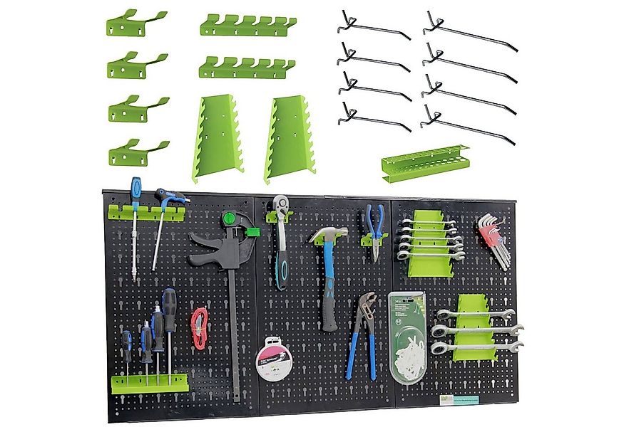 TRUTZHOLM Lochwand Werkzeugwand 120x60 cm 17tlg. Set Metall Lochwand Werkze günstig online kaufen