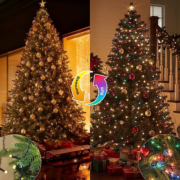 Salcar LED-Lichterkette Weihnachtsbaum Lichterkette weihnachtsbaumbeleuchtu günstig online kaufen