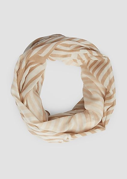 s.Oliver Halstuch Lässiger Loop-Schal mit All-over-Print, günstig online kaufen