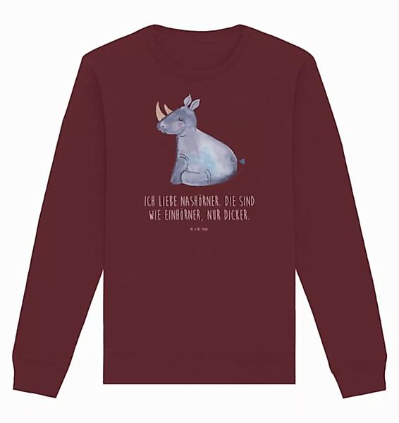 Mr. & Mrs. Panda Longpullover Einhorn Nashorn Größe XXL - Burgundy - Gesche günstig online kaufen