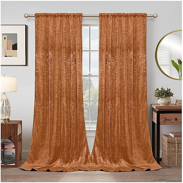 Qelus Gardine Samt Gardinen 2er Set günstig online kaufen