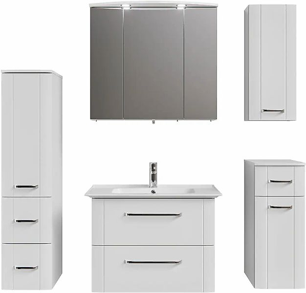 Saphir Badmöbel-Set "Badmöbel-Set Serie 3006 5-teilig Keramik-Waschtisch mi günstig online kaufen