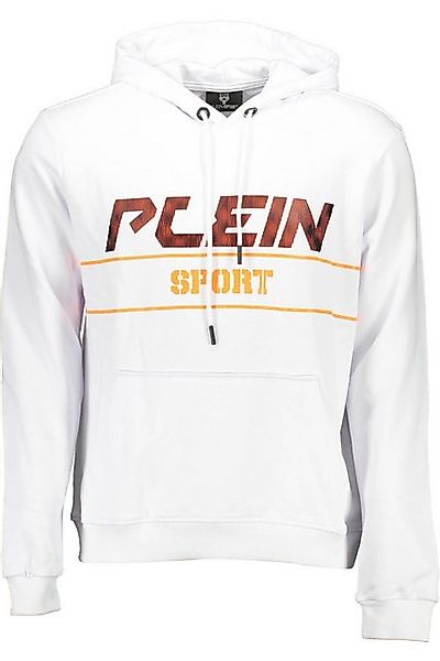 PLEIN SPORT Sweatshirt Weißes Herren-Sweatshirt mit Kapuze & günstig online kaufen