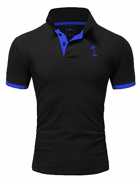 behype Poloshirt "PALM" mit kontrastfarbigen Details günstig online kaufen