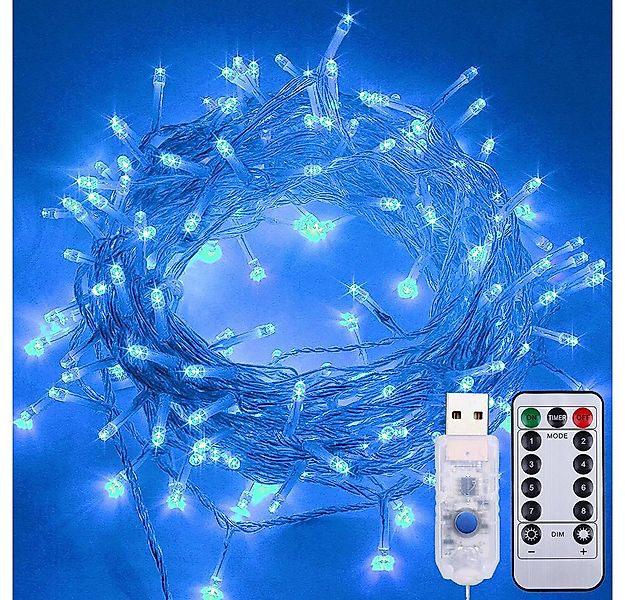 Qualra Lichterkette 50/100LEDs Außen Innen Lichterkette USB 8 Modi Weihnach günstig online kaufen