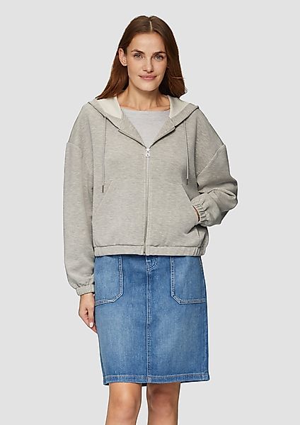 s.Oliver Sweatshirt Sweatshirt-Jacke aus Scuba im günstig online kaufen