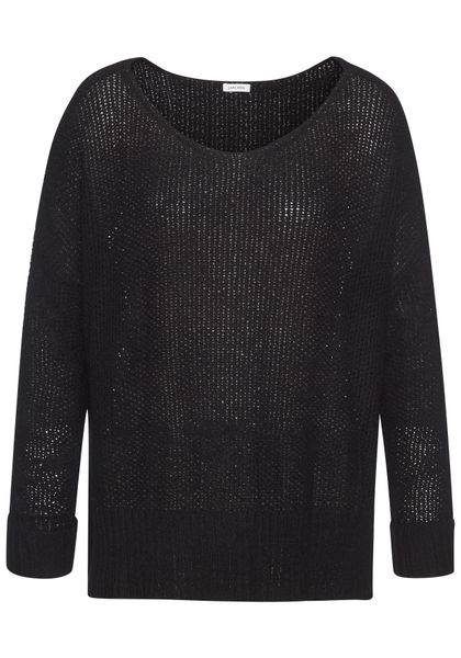 LASCANA V-Ausschnitt-Pullover, leichter Pullover in grobem Strick günstig online kaufen