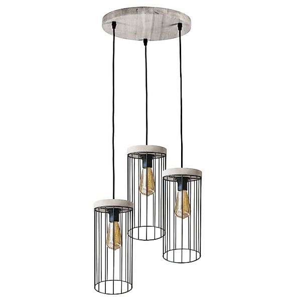 BRITOP LIGHTING Pendelleuchte »TIMEO WOOD MAX«, 3 flammig, Leuchtmittel E27 günstig online kaufen