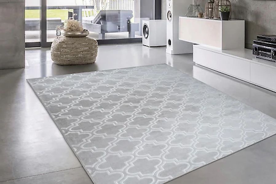 my home Teppich »Triana«, rechteckig, 7 mm Höhe, 3D-Design, geometrisches & günstig online kaufen
