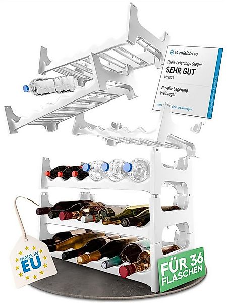 Novaliv Weinregal -, Spar-Set 6-tlg., Stapelbar,platzsparend, erweiterbar günstig online kaufen