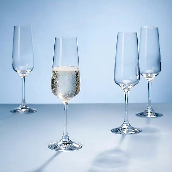 Villeroy & Boch Ovid Kristallglas Sektglas Set 4-tlg. 0,25 L / h: 228 mm günstig online kaufen