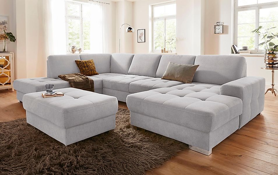 sit&more Wohnlandschaft "Santorini U-Form" mit Federkern und Sitztiefenvers günstig online kaufen