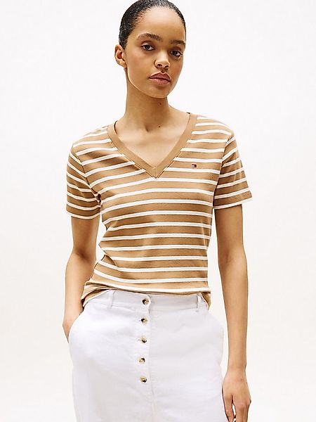 Tommy Hilfiger T-Shirt CODY V-NECK SHORT SLEEVE mit V-Ausschnitt, Baumwolle günstig online kaufen