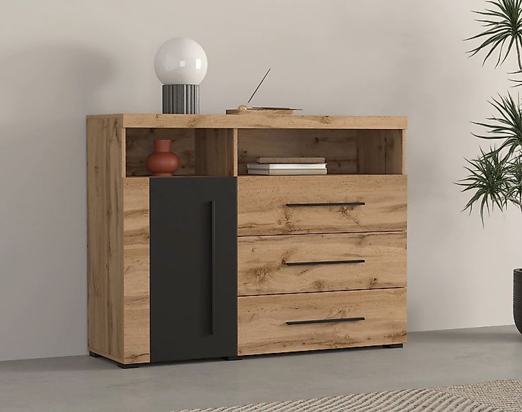 OTTO home "Roger,Breite 120cm, moderne Anrichte mit 3 Schubladen" Sideboard günstig online kaufen