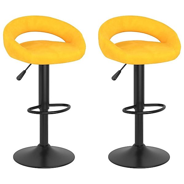 vidaXL Barhocker Barhocker 2 Stk. Senfgelb günstig online kaufen