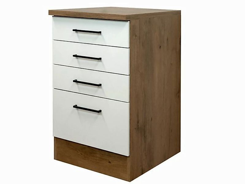 Flex-Well Schubkasten-Unterbau Schubkastenschrank - 50 cm breit - Magnolia günstig online kaufen