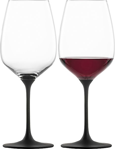 Eisch Germany Rotweinglas »KAYA BLACK«, (Set, 2 tlg., 2 Rotweingläser im Ge günstig online kaufen